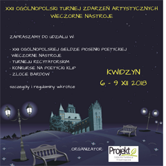XXII Ogólnopolska Giełda Piosenki Poetyckiej Wieczorne Nastroje - Grudzień 2018