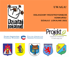 ogłoszenie wyników konkursu działaj lokalnie
