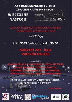XXV Ogólnopolska Giełda Piosenki Poetyckiej Wieczorne Nastroje - Grudzień 2022