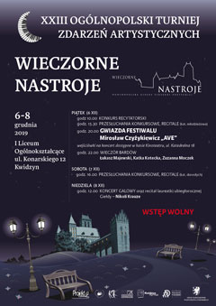 XXIII Ogólnopolska Giełda Piosenki Poetyckiej Wieczorne Nastroje - Grudzień 2019