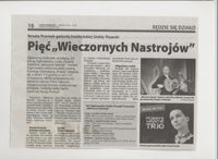 Notatka prasowa - Wieczorne Nastroje - Ogólnopolska Giełda Piosenki Poetyckiej